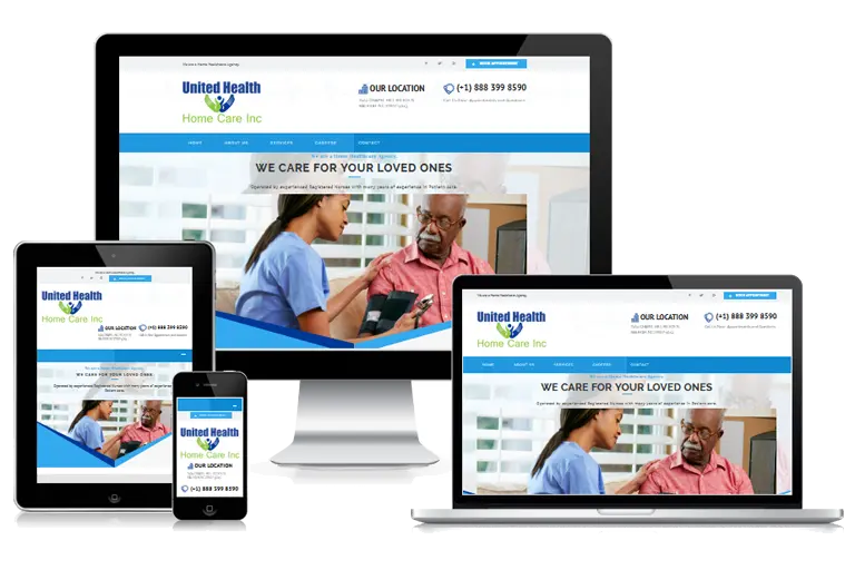 artesia web design for united health home care inc by Grafix Box artesia web design for united health home care inc by Grafix Box