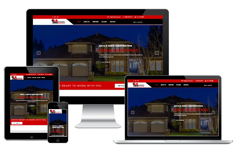 crenshaw web design for mata sons construction by Grafix Box crenshaw web design for mata sons construction by Grafix Box