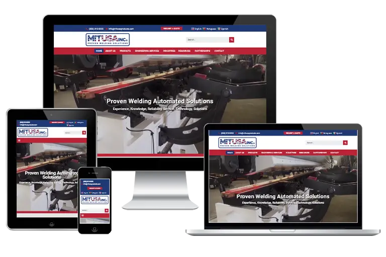 huntington park web design for mitusa products by Grafix Box