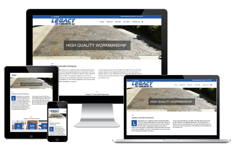lomita web design for legacy concrete Inc by Grafix Box lomita web design for legacy concrete Inc by Grafix Box