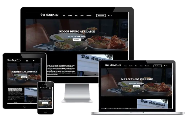 los angeles web design for dos amantes