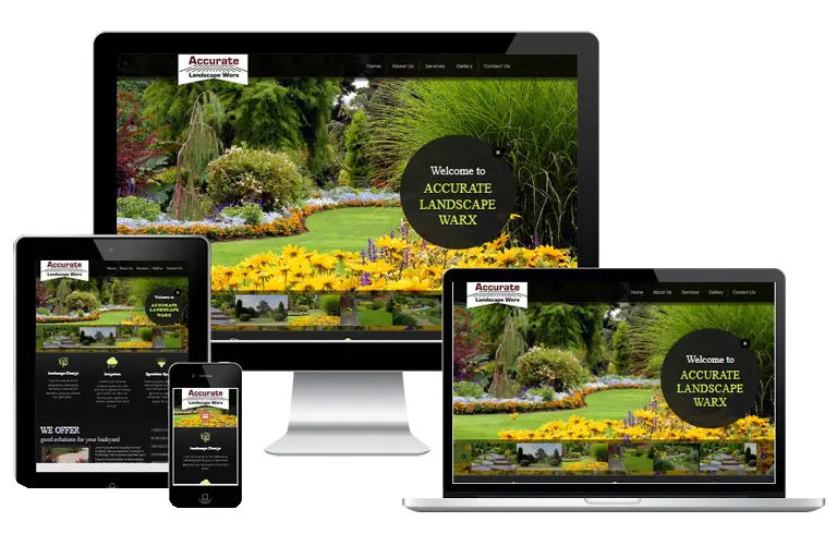 silver lake web design for warrx landscaping by Grafix Box