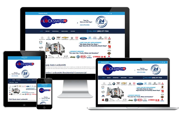 valley village web design for a locksmith 4u by Grafix Box valley village web design for a locksmith 4u by Grafix Box