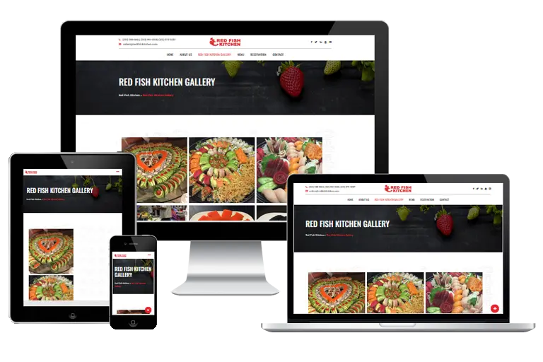 west la web design for red fish kitchen west la web design for red fish kitchen