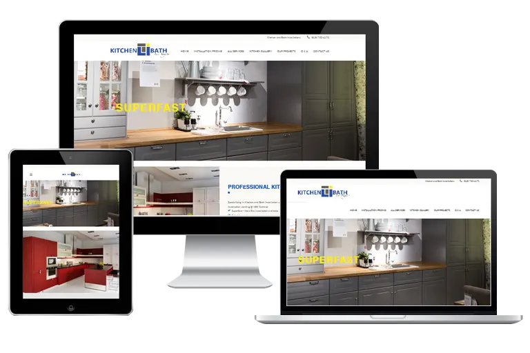 woodland hills web design for kitchen bath los angeles by Grafix Box